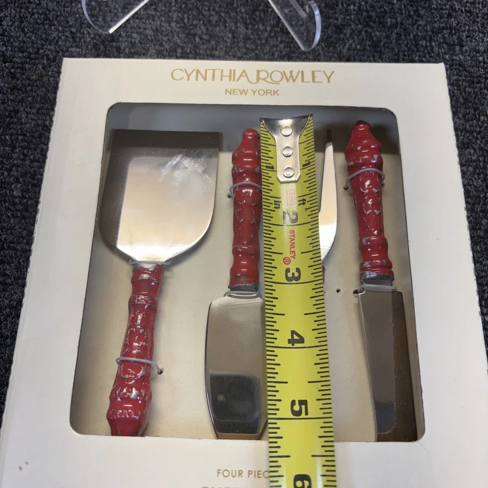 Cynthia Rowley~New York~Four Piece Cheese Set~NIB
